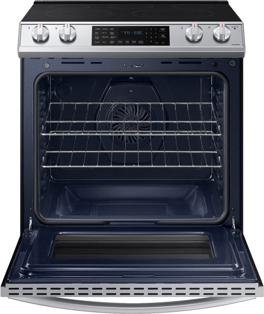 Samsung - 6.3 cu. ft. Front Control Slide-In Electric Convection Range with Air Fry & Wi-Fi, Fingerprint Resistant - Stainless steel_11