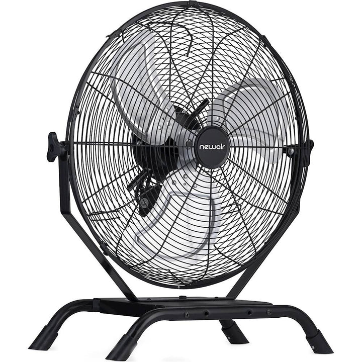 NewAir - 4000 CFM 18" Outdoor High Velocity Floor or Wall Mounted Fan with 3 Fan Speeds and Adjustable Tilt Head - Black_1