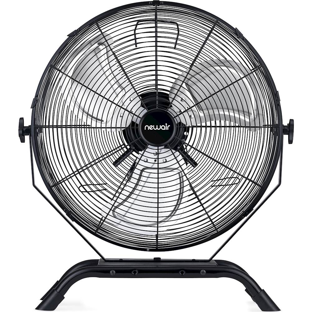 NewAir - 4000 CFM 18" Outdoor High Velocity Floor or Wall Mounted Fan with 3 Fan Speeds and Adjustable Tilt Head - Black_0