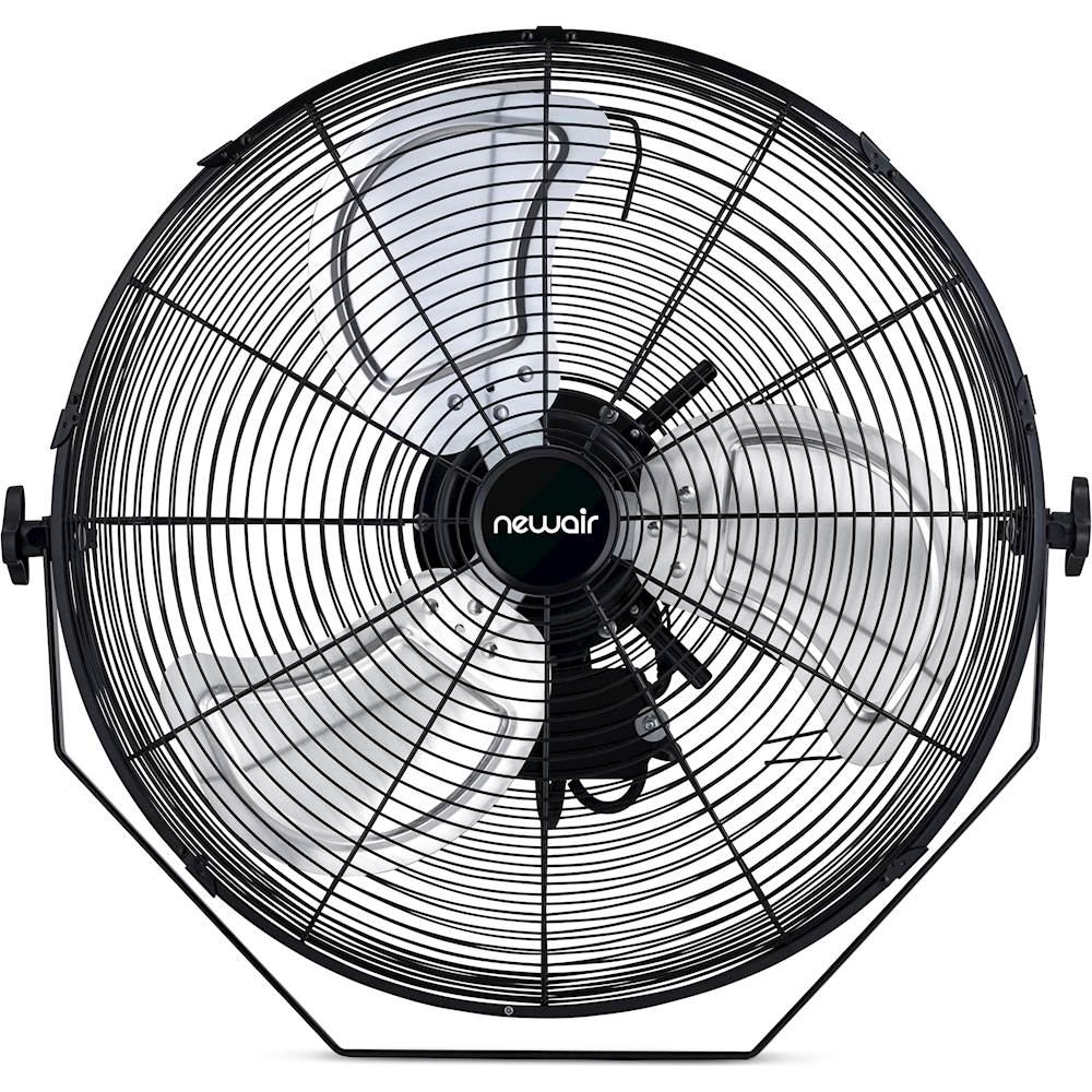 NewAir - 4000 CFM 18" Outdoor High Velocity Floor or Wall Mounted Fan with 3 Fan Speeds and Adjustable Tilt Head - Black_2