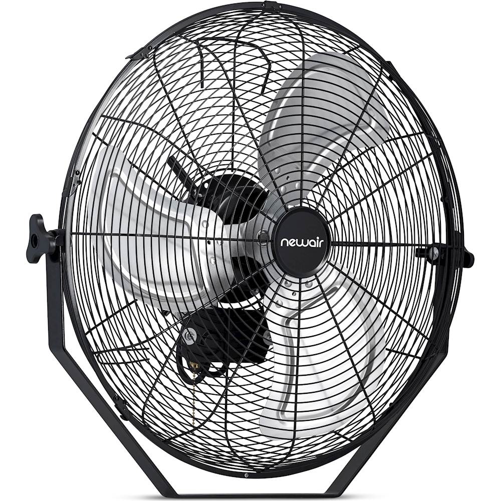 NewAir - 4000 CFM 18" Outdoor High Velocity Floor or Wall Mounted Fan with 3 Fan Speeds and Adjustable Tilt Head - Black_10
