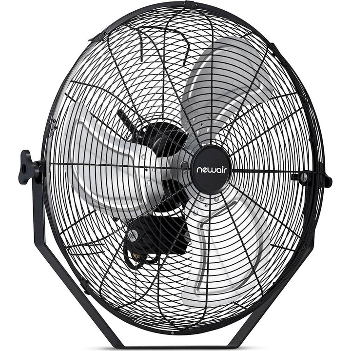 NewAir - 4650 CFM 20" Outdoor High Velocity Floor or Wall Mounted Fan with 3 Fan Speeds and Adjustable Tilt Head - Black_10