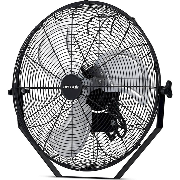 NewAir - 4650 CFM 20" Outdoor High Velocity Floor or Wall Mounted Fan with 3 Fan Speeds and Adjustable Tilt Head - Black_8