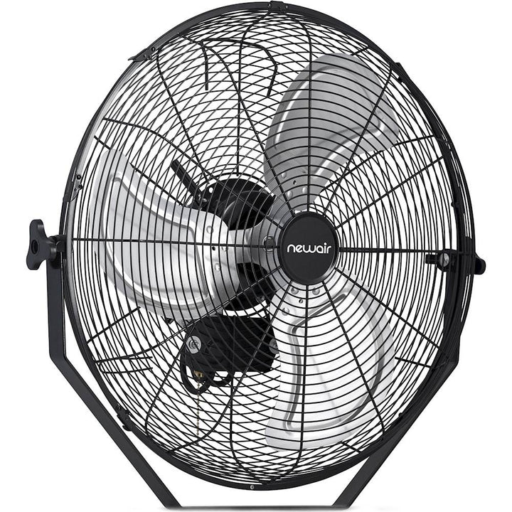 NewAir - 4650 CFM 20" Outdoor High Velocity Wall Mounted Fan with 3 Fan Speeds and Adjustable Tilt Head - Black_1