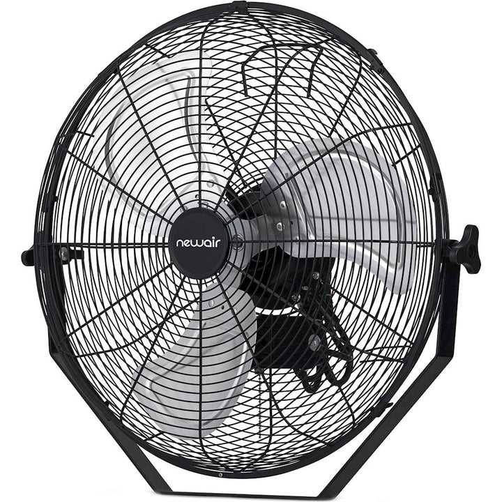 NewAir - 4650 CFM 20" Outdoor High Velocity Wall Mounted Fan with 3 Fan Speeds and Adjustable Tilt Head - Black_2