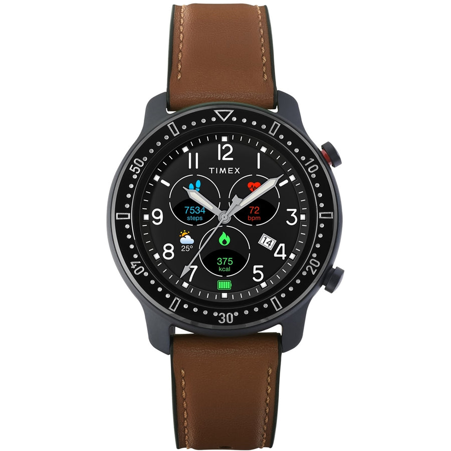Timex - Smartwatch 42mm Aluminum Alloy - Brown_0