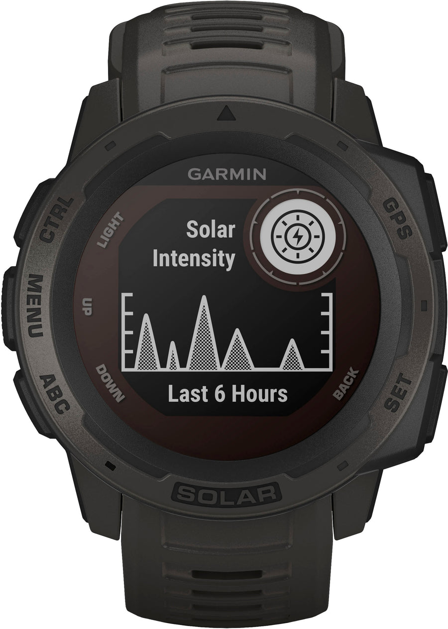 Garmin - Instinct Solar Smartwatch 45mm Fiber-Reinforced Polymer - Graphite_0