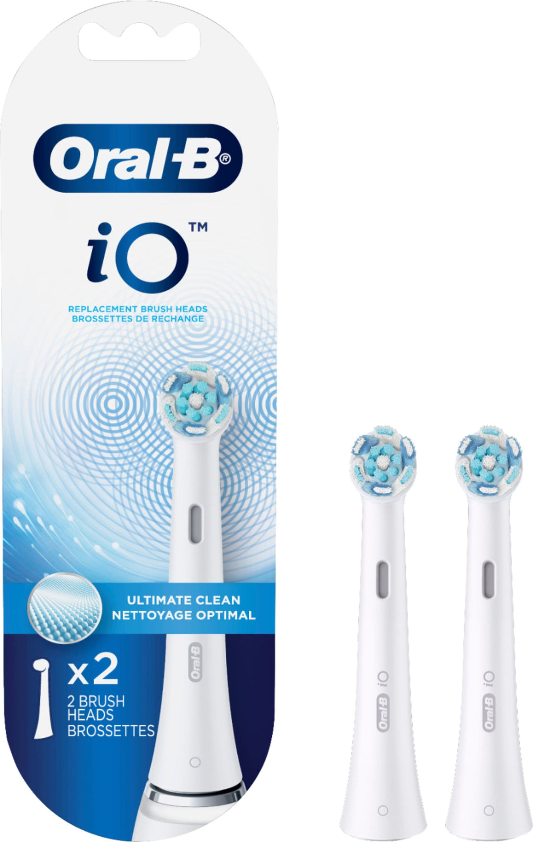 iO Series Ultimate Clean Replacement Brush Head for Oral-B iO Series Electric Toothbrushes (2-Count) - White_1