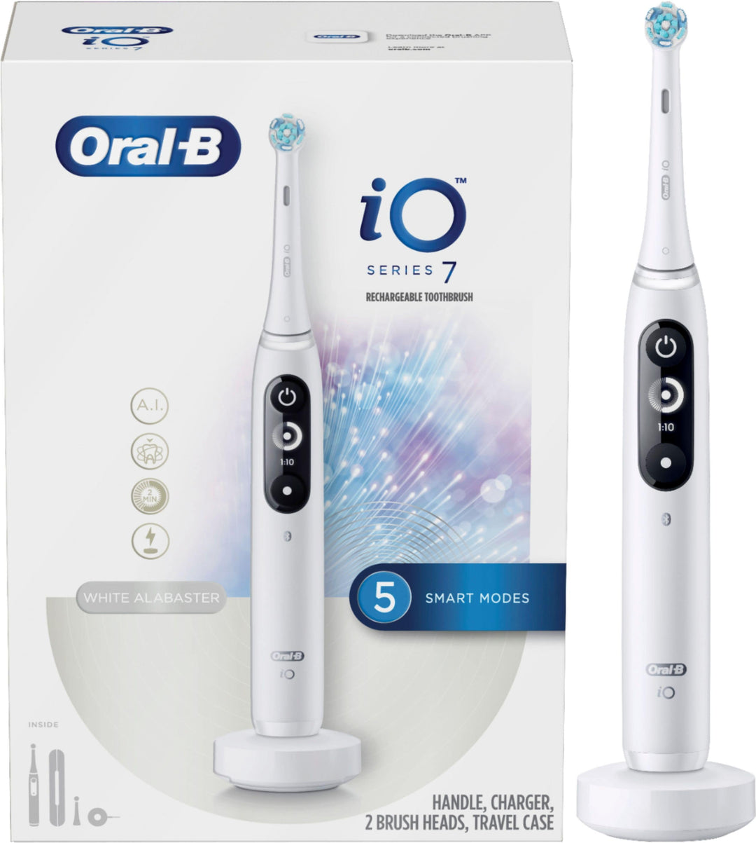 Oral-B - iO Series 7 Connected Rechargeable Electric Toothbrush - White Alabaster_3