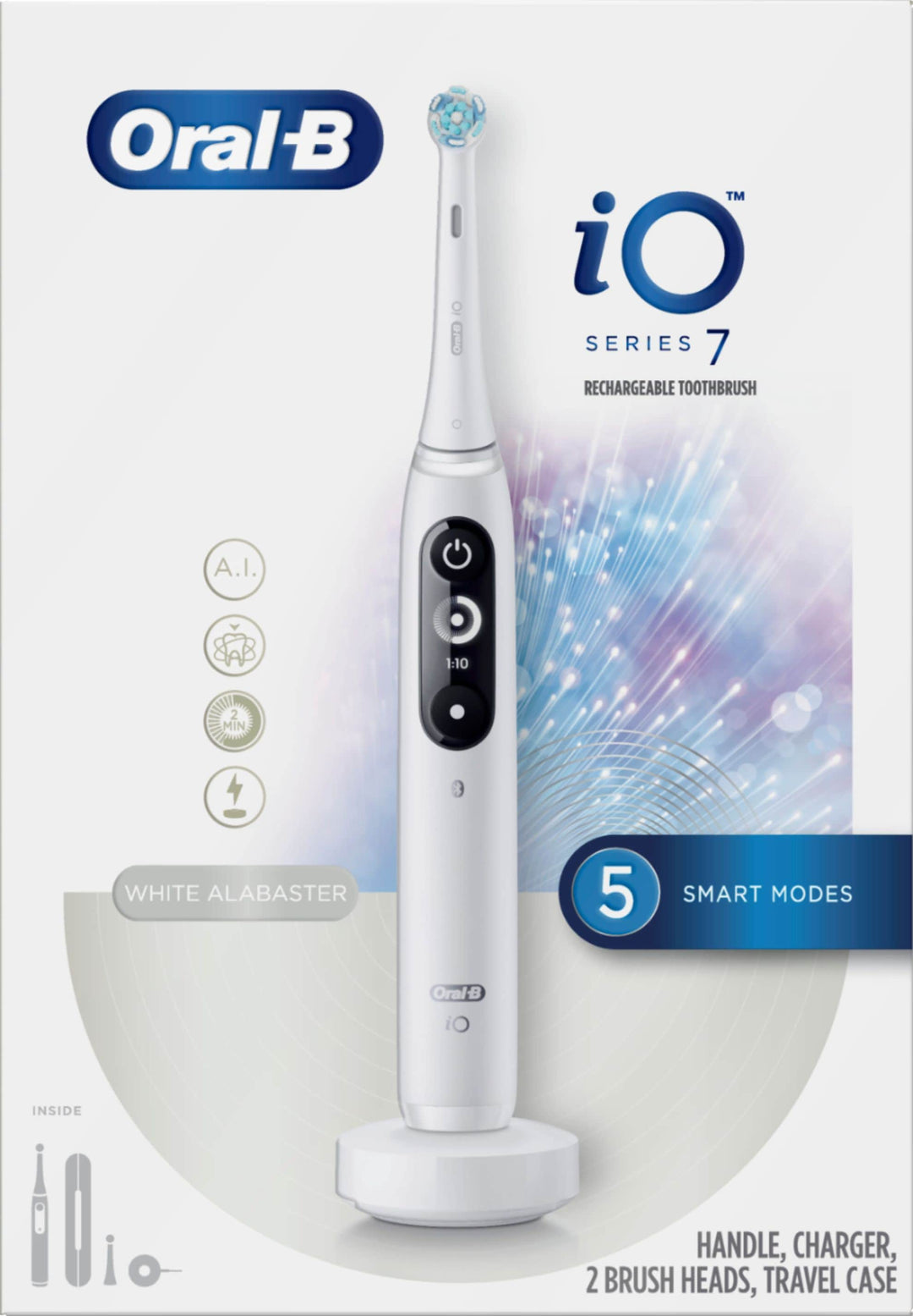 Oral-B - iO Series 7 Connected Rechargeable Electric Toothbrush - White Alabaster_1