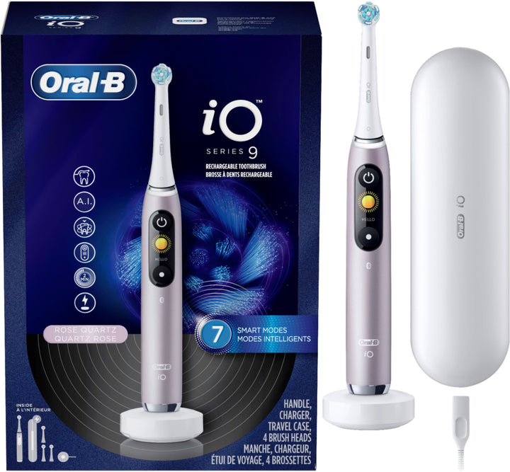 Oral-B - iO Series 9 Connected Rechargeable Electric Toothbrush - Rose Quartz_2
