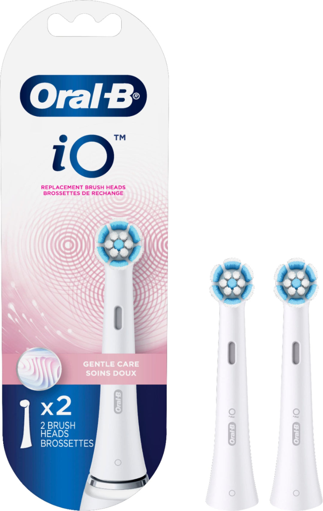 iO Series Gentle Care Replacement Brush Head for Oral-B iO Series Electric Toothbrushes (2-Count) - White_1