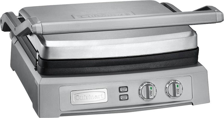 Cuisinart - Griddler Deluxe Electric Griddle - Stainless Steel_0