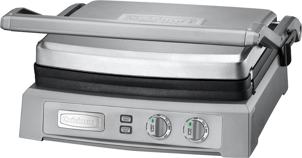 Cuisinart - Griddler Deluxe Electric Griddle - Stainless Steel_1
