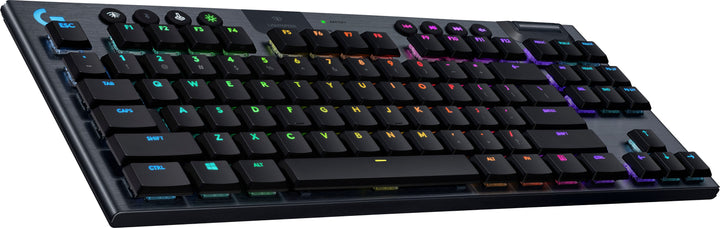 Logitech - G915 LIGHTSPEED TKL Wireless Mechanical GL Clicky Switch Gaming Keyboard with RBG Backlighting - Black_1