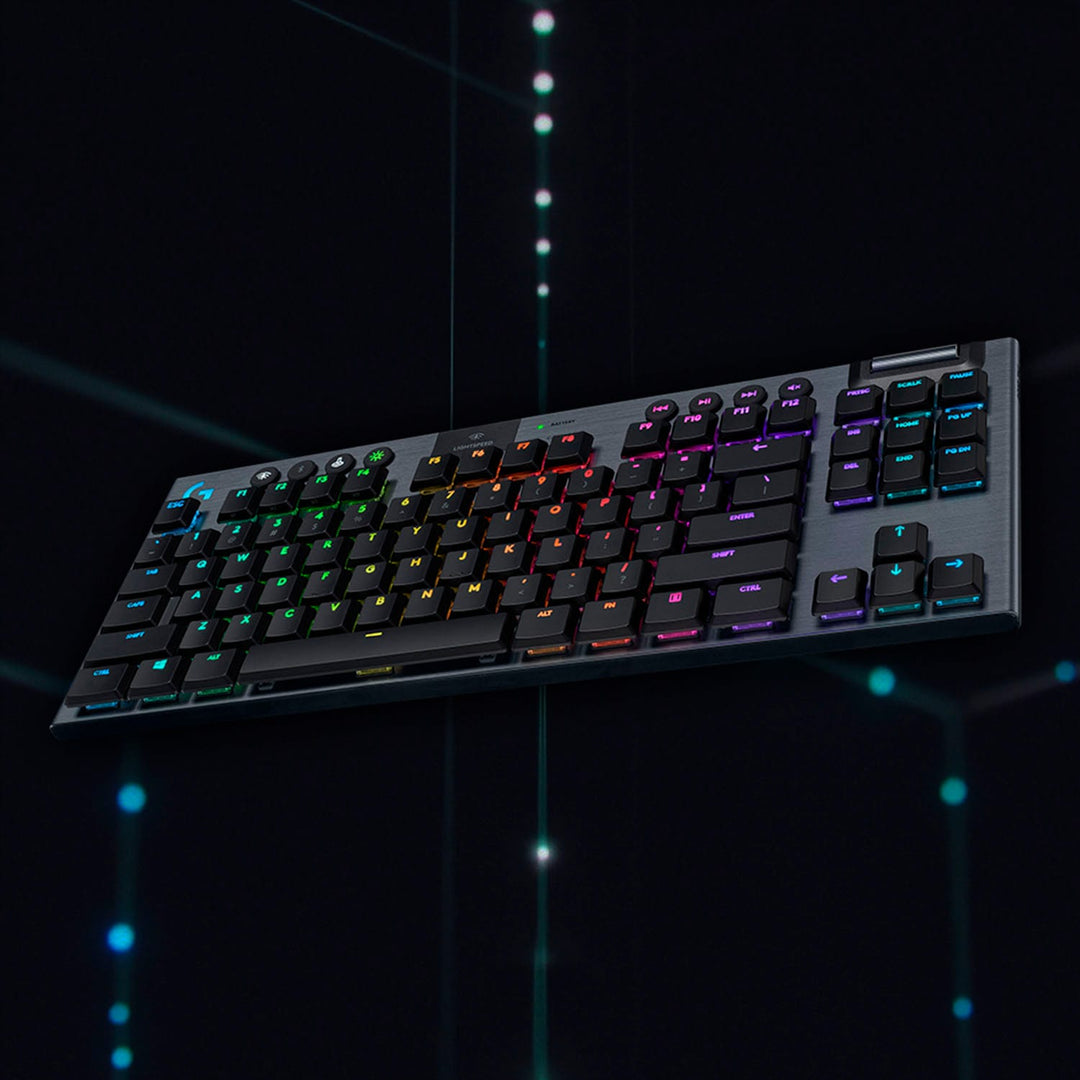 Logitech - G915 LIGHTSPEED TKL Wireless Mechanical GL Clicky Switch Gaming Keyboard with RBG Backlighting - Black_7