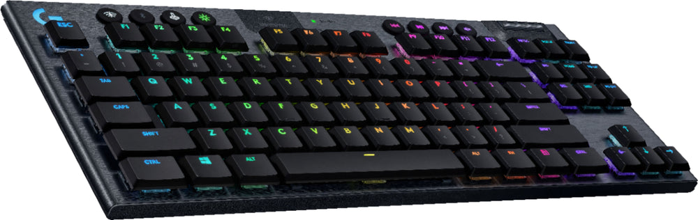 Logitech - G915 LIGHTSPEED TKL Wireless Mechanical GL Linear Switch Gaming Keyboard with RBG Backlighting - Black_1