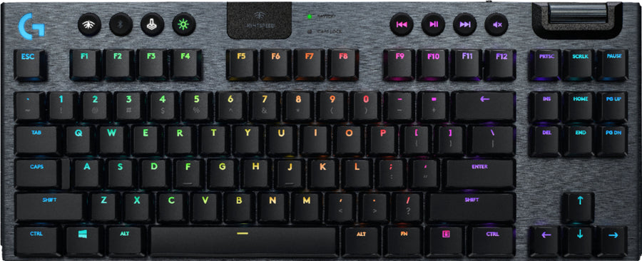 Logitech - G915 LIGHTSPEED TKL Wireless Mechanical GL Linear Switch Gaming Keyboard with RBG Backlighting - Black_0