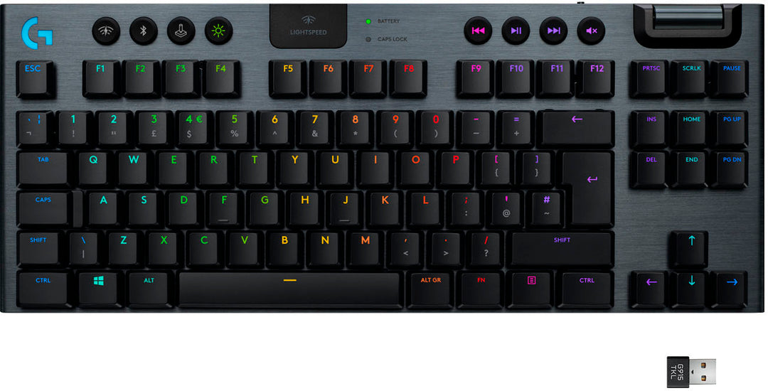 Logitech - G915 LIGHTSPEED TKL Wireless Mechanical GL Linear Switch Gaming Keyboard with RBG Backlighting - Black_3