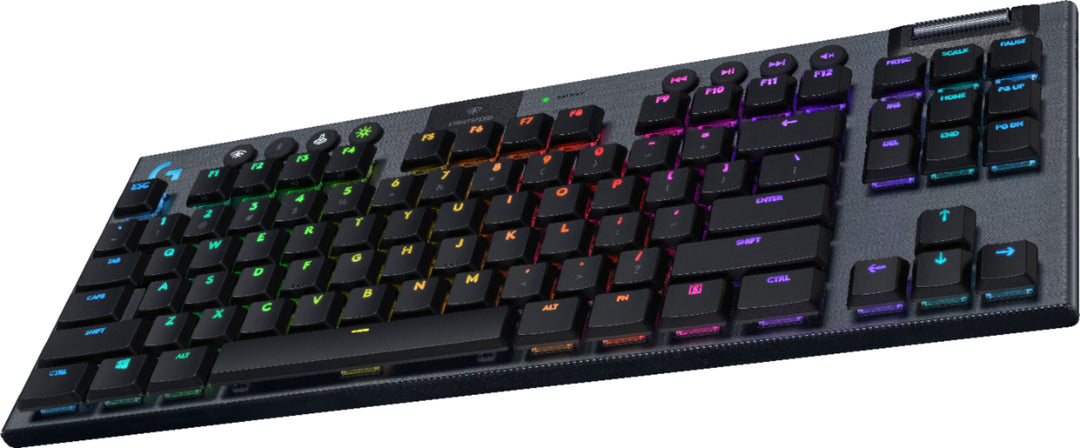 Logitech - G915 LIGHTSPEED TKL Wireless Mechanical GL Linear Switch Gaming Keyboard with RBG Backlighting - Black_2