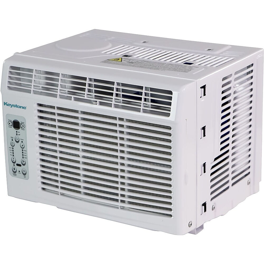 Keystone - 6,000 BTU Window-Mounted Air Conditioner with Follow Me LCD Remote Control - White_4