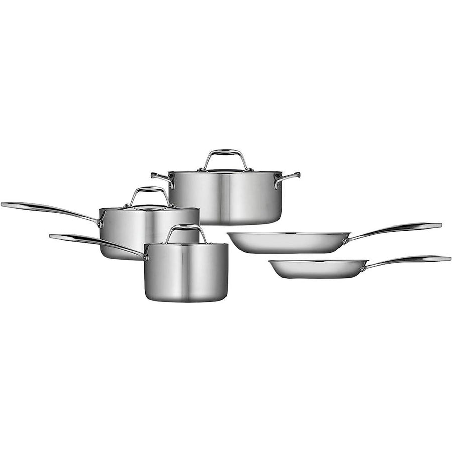 Tramontina - Gourmet Tri-Ply Clad 8-Piece Cookware Set - Stainless Steel_0