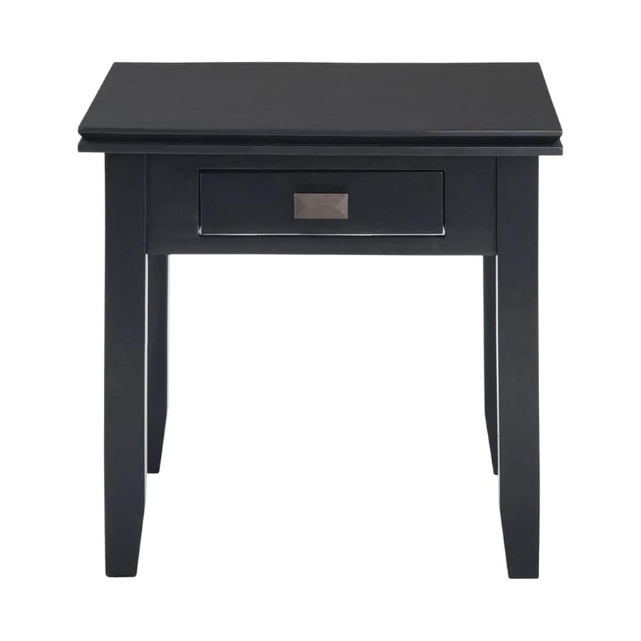 Simpli Home - Artisan Square Wood 1-Drawer Side Table - Black_0