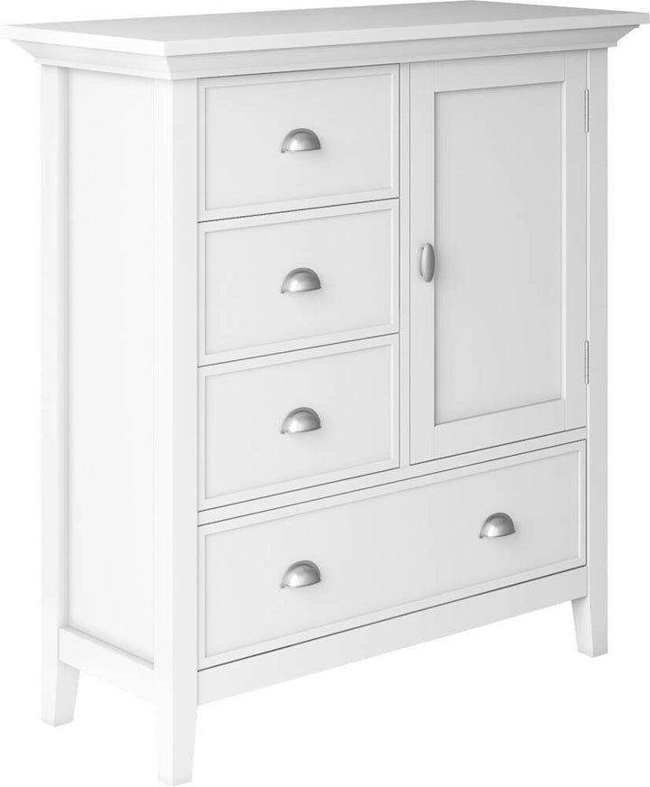 Simpli Home - Redmond SOLID WOOD 39 inch Wide Transitional Medium Storage Cabinet in - White_1