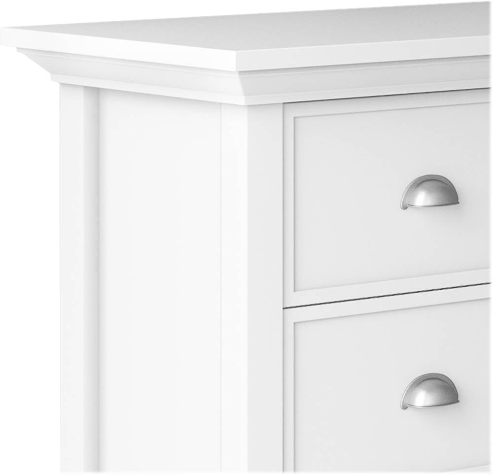 Simpli Home - Redmond SOLID WOOD 39 inch Wide Transitional Medium Storage Cabinet in - White_8