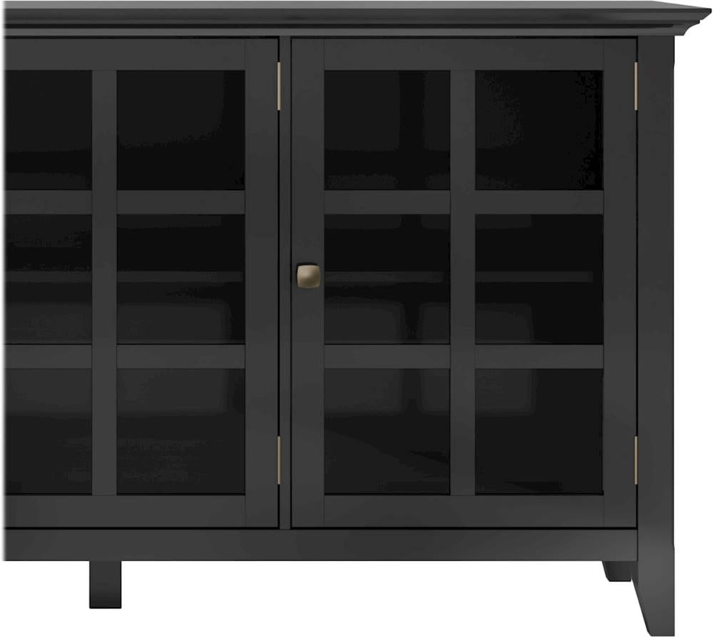 Simpli Home - Acadian SOLID WOOD 62 inch Wide Transitional Wide Storage Cabinet in - Black_5