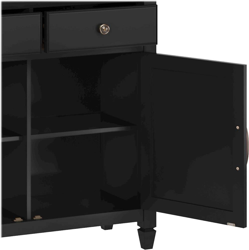 Simpli Home - Connaught Traditional Solid Wood Entryway Storage Cabinet - Black_5
