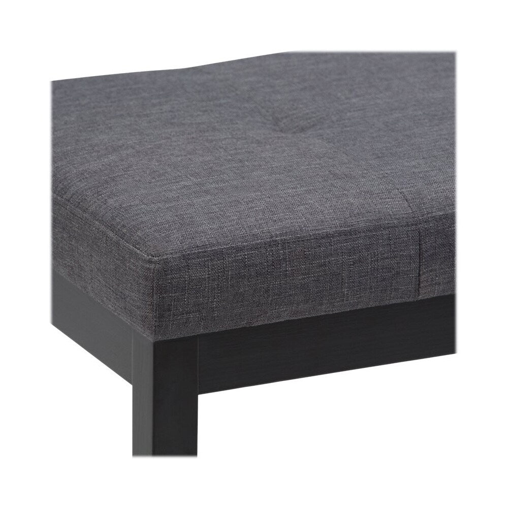Simpli Home - Lacey 43 inch Wide Contemporary Rectangle Tufted Ottoman Bench - Slate Gray_2