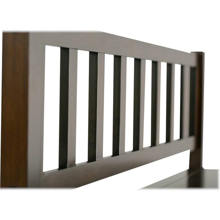Simpli Home - Artisan Rectangular Contemporary Wood Storage Bench - Russet Brown_4