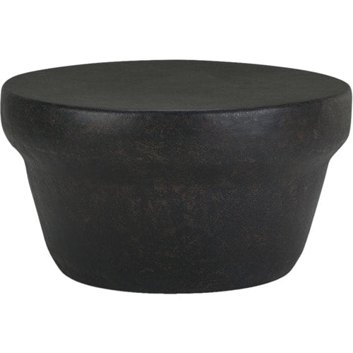 Simpli Home - Garvy Round Contemporary Iron Coffee Table - Rustic Bronze_0
