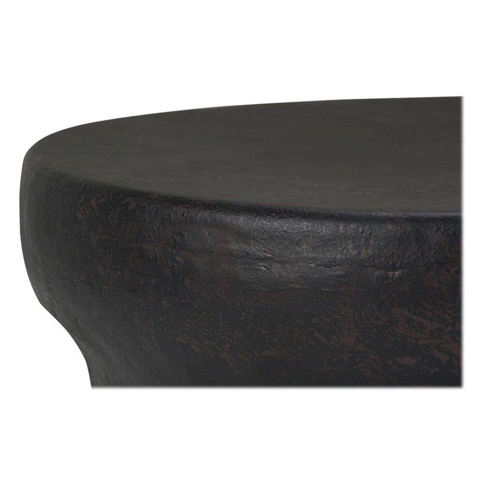 Simpli Home - Garvy Round Contemporary Iron Coffee Table - Rustic Bronze_5