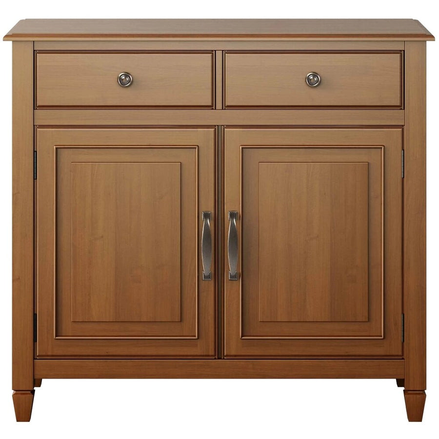 Simpli Home - Connaught Traditional Wood Entryway Storage Cabinet - Light Golden Brown_0