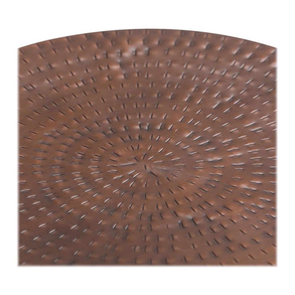 Simpli Home - Griffen Round Contemporary Iron Accent Side Table - Antique Copper_5