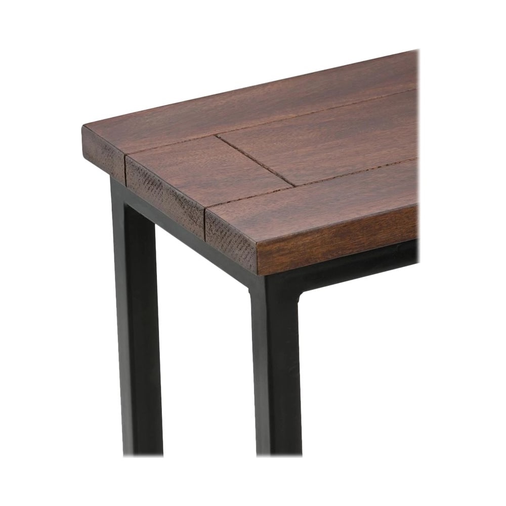 Simpli Home - Skyler Rectangular Modern Solid Mango Wood Table - Dark Cognac Brown_7