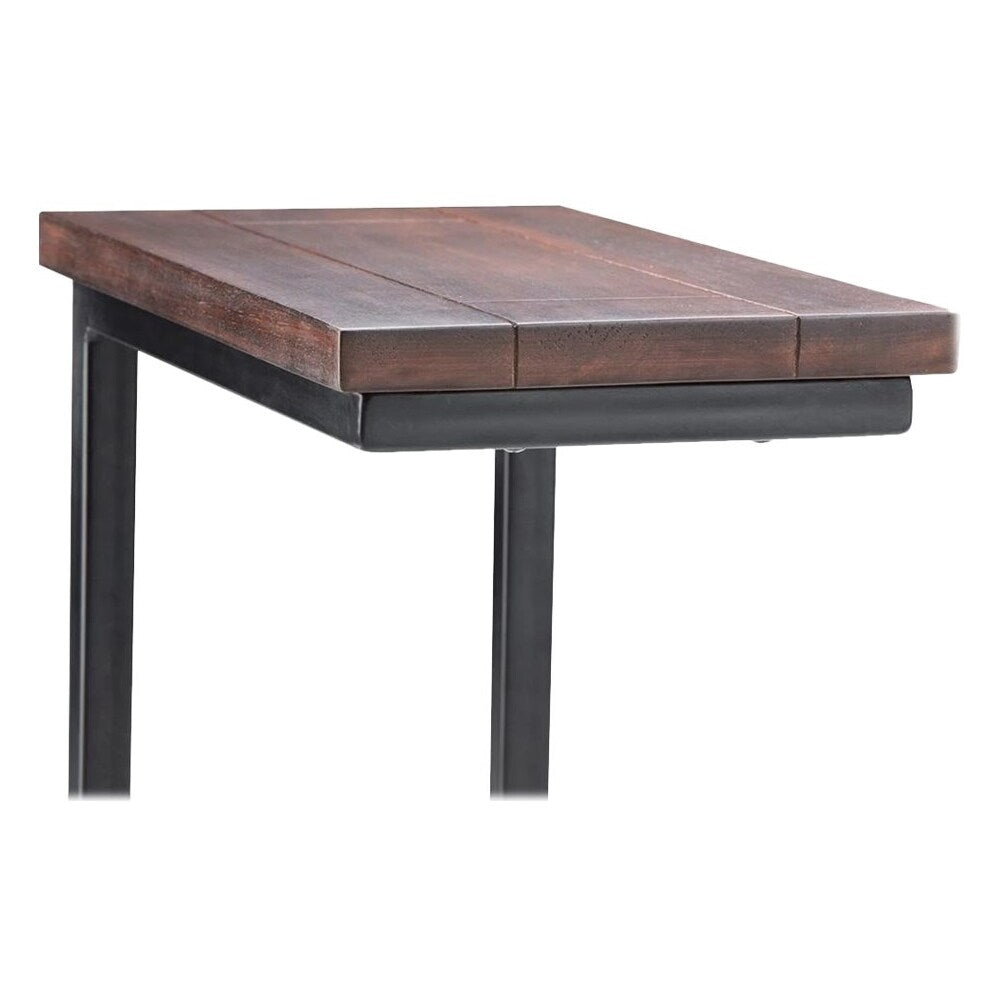 Simpli Home - Skyler Rectangular Modern Solid Mango Wood Table - Dark Cognac Brown_5