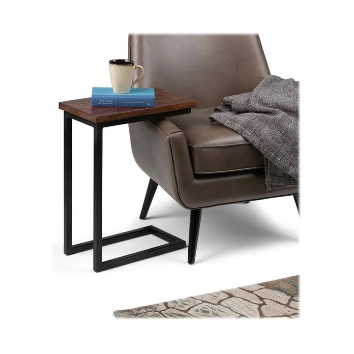 Simpli Home - Skyler Rectangular Modern Solid Mango Wood Table - Dark Cognac Brown_2