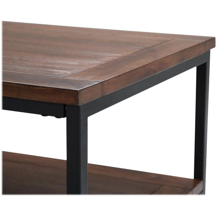 Simpli Home - Skyler Rectangular Modern Solid Mango Wood Coffee Table - Dark Cognac Brown_2