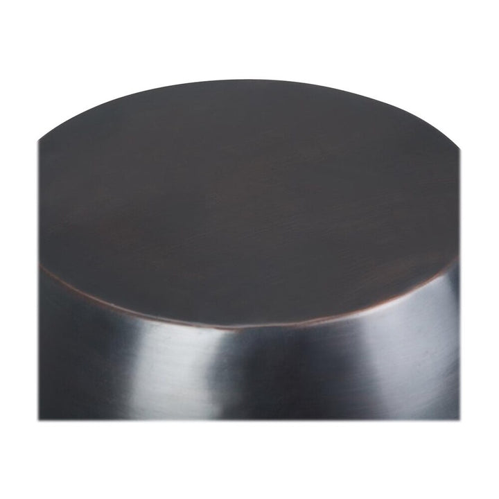 Simpli Home - Flanigan Round Contemporary Iron Accent Side Table - Antique Copper_3