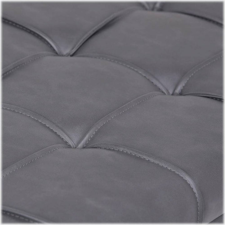 Simpli Home - Dover Rectangular Contemporary Faux Leather Storage Ottoman (Set of 3) - Stone Gray_6