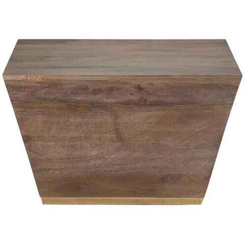 Simpli Home - Abba Square Modern Mango Wood Coffee Table - Dark Brown_0