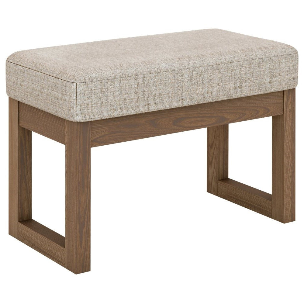 Simpli Home - Milltown Rectangular Contemporary Wood/Foam Bench Ottoman - Platinum_1