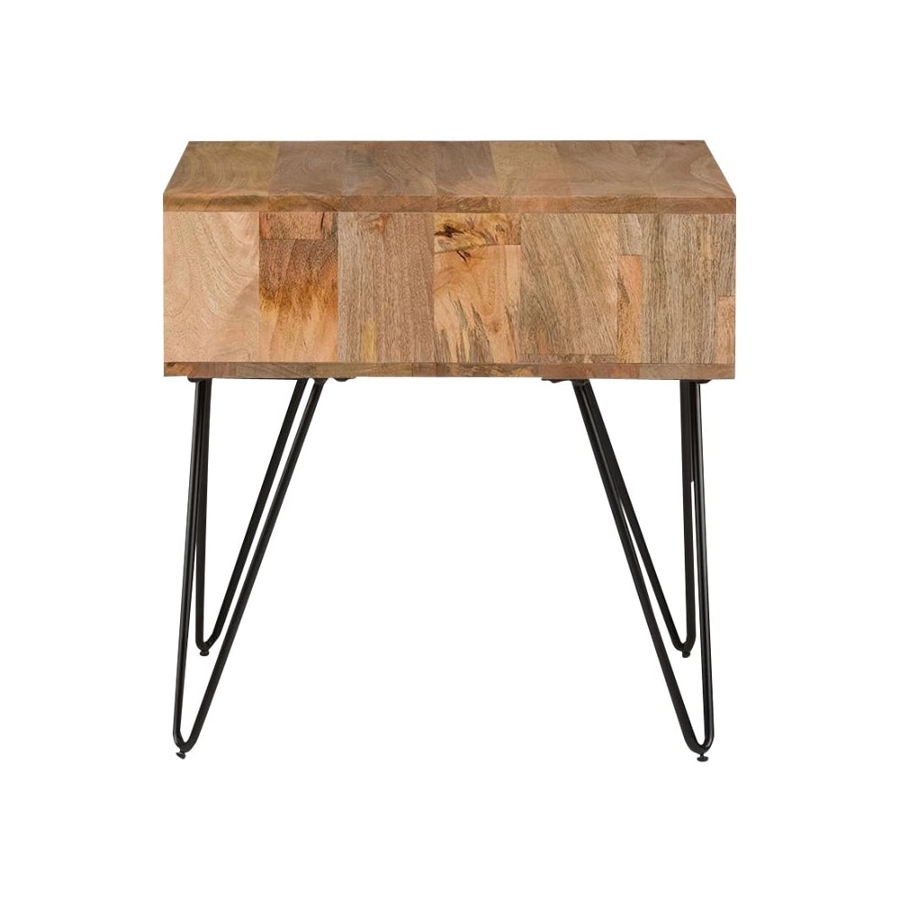 Simpli Home - Hunter Square Mid-Century Modern Solid Mango Wood Coffee Table - Natural_6
