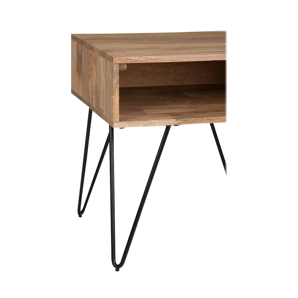 Simpli Home - Hunter Square Mid-Century Modern Solid Mango Wood Coffee Table - Natural_7
