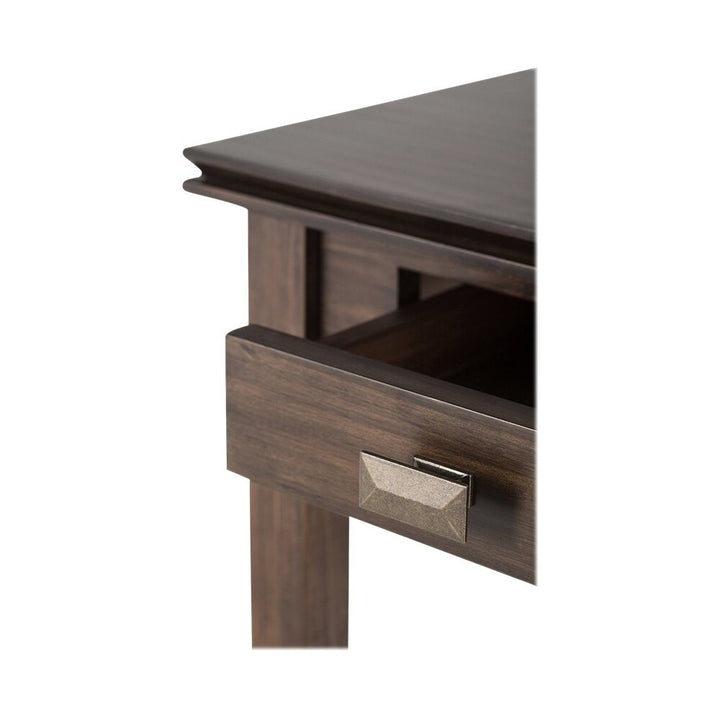 Simpli Home - Artisan Square Contemporary Wood 1-Drawer End Side Table - Natural Aged Brown_4