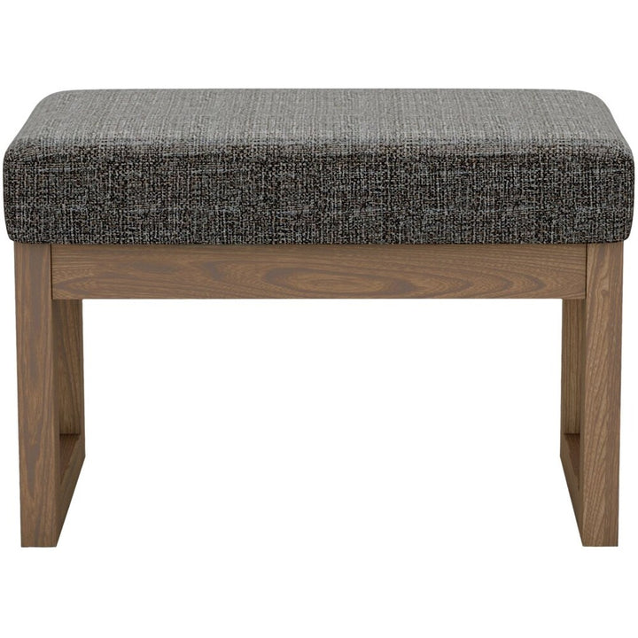 Simpli Home - Milltown Rectangular Contemporary Wood/Foam Bench Ottoman - Ebony_0