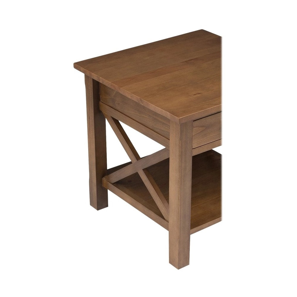 Simpli Home - Kitchener Rectangular Contemporary Wood 1-Drawer Side Table - Medium Saddle Brown_2